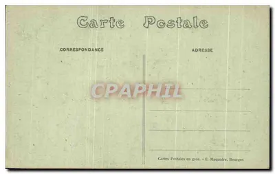 Bourges — Katedra — Tympań portalu centralnego — E. Maquaire, n°233 — Rewers