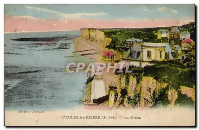 VEULES-les-ROSES (S.-Inf.) — A Praia — Ed Mme Blondel