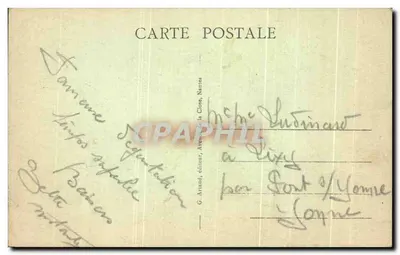 COURSEULLES-sur-MER — Vista geral dos Parques — G. Arraud, editor, Nantes — Verso