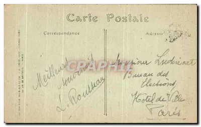 Saint-Brès (Yonne) — A Igreja — Toulot, Editor, Auxerre — Verso