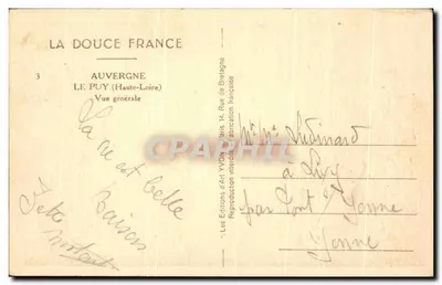 Le Puy-Saint-Étienne — Vista generale — Les Éditions d'Art YVON — Verso