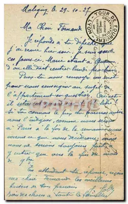 LYON. — Praça Carnot, O Monumento da República e a Estação de Perrache — Selecta, n° 497 — Verso