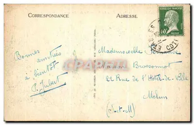 Trégasiel (Côtes-du-Nord) — Wzgórze w kształcie balonu nad wyspą z łasicami — ND — Rewers