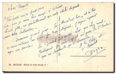 Orléans — Entrata del Ponte George V — Cap — Verso