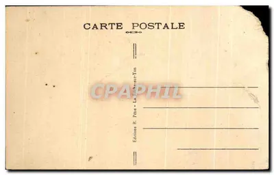 Bilhete postal antigo Acomodação Rua da Roche Sur Yon — Verso