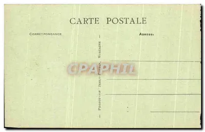 Bilhete postal antigo Maiilezais Igreja Abbatial e Catedral de Maillezais — Verso