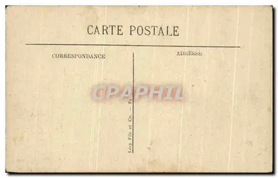 Tuin van Versailles — De parterres van het atoom een dag met grote wateren — Levy Fils et Cie, Parijs — Achterkant