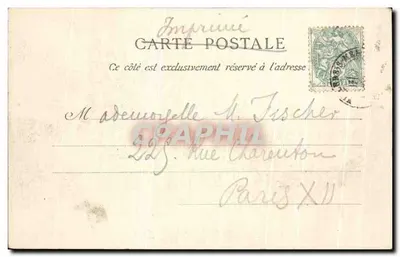 Houlgate-Villers (Calvados) — Les Vaches noires — Béthancourt, Editore, Caen (deposito) n°278 — Verso