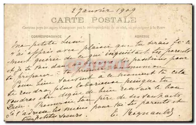 Notre-Dame-des-Victoires w Paryżu — figura Najświętszej Maryi Panny — wydawca nieznany — Rewers