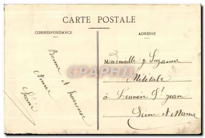 Meaux - Monument de Bossuet — G.P. n°47 — Verso