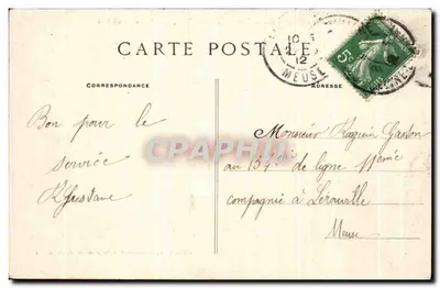 Bray-sur-Seine (S.-et-M.) — Stare Bray — Wielka Wieża, zniszczona podczas panowania Ludwika XVI — Cliché S. L. — SIMONET — Rewers