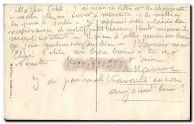 Soldat français — scène de campagne avec canon — éditeur ONC, Paris, n° 552 — Achterkant