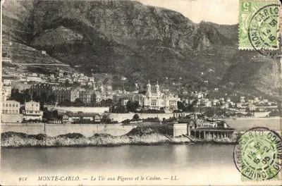CPA Monte Carlo Le Tir Aux Pigeons Et Le Casino