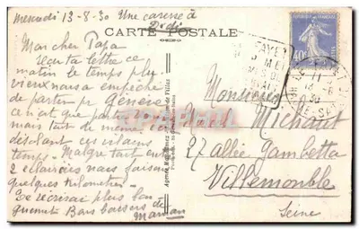 Saint-Gervais-les-Bains — Tête Noire et Chaîne des Fiz — éditeur Agence Maldonéz, n° 238 — Rewers
