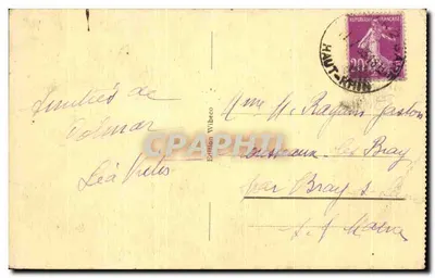 Colmar — Antiga Alfândega — Edição Wibeco n°45 — Verso