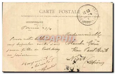 Vrouw in traditioneel kleding — Pont-Aven — Collectie H. Laurent, Port-Louis — Achterkant