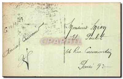 Le Tréport — Kasyno i falaise — JND Frères, n° 604 — Rewers
