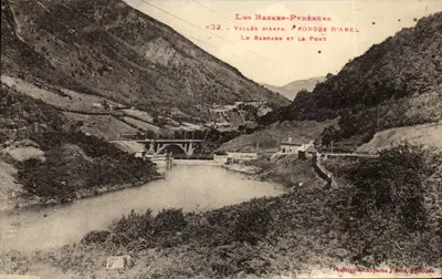 Valle d'Aspe - Forges d'Abel — Il Diglio e il Ponte — Fototipia Labouche Frères, Pamiers