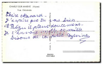 Charly-sur-Marne — Widok Ogólny — Foto L. Leger — Rewers