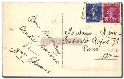 Yport — Vista geral — Cie des Arts Photobécanin - Strasbourg-Schiltigheim, n° LL.8 — Verso