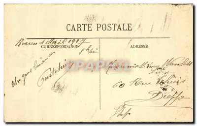 Rouen — Duża zegarownia — Wydawca LL n°19 — Rewers