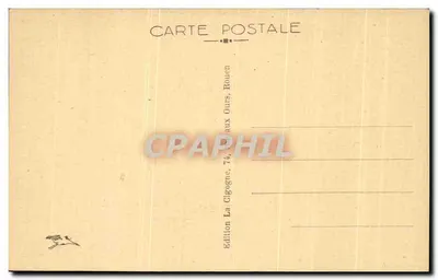 Rouen — La Cathédrale — Vue d'ensemble — Édition La Cligogne, n° 183 — Verso