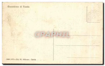 Les Lacets de Saorge (A.M.) — Vallée de la Roya — Ed. M. Abbona, Tenda — Rewers