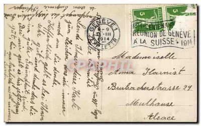 Rybak z rybą — Paryż — wydawca AN, nr 1339 — Rewers