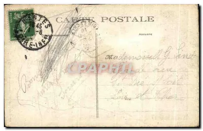 Salut aux glorieux mutilés — scène de rue à Nantes — éditeur Imp. Phot. Mme Chantreau & Cie, Nantes — Verso
