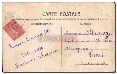 Dziewczyna trzymająca koszyk z różami — E.L.D. n° 4837 — Rewers