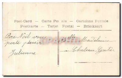 Criança em um quarto — Natal — editor anônimo, n° 4369 — Verso