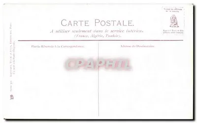 Na praia durante a tempestade — Editor: Raphael Tuck & Fils, Paris — Série 3506 — Verso