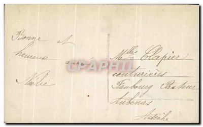 Giovane donna in abito blu con un cesto di rose — cartolina d'epoca — Verso