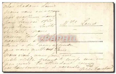 Dziecko w stroju marynarki i pies collie — Szczęśliwe Nowe Rok — E.R. 630 — Rewers