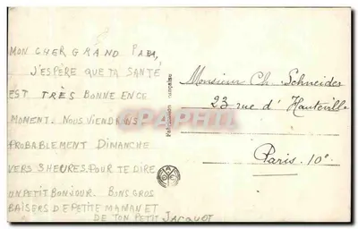 Flores da França — jovem mulher em um paisagem florestal — Noer 2670 — Verso
