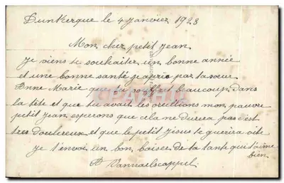 Dziecko w pelerynie — DUNKERQUE — Léo, n°244 — Rewers