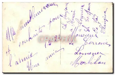 Młoda kobieta w ferze — dekor z hortensjami — DIX PARIS 2303 — Rewers