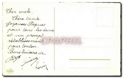 Flores e ovo de Páscoa — Gellare — n° 123 — Verso