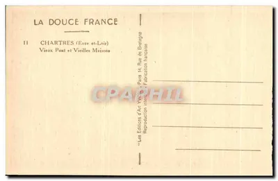 Chartres — Cathédrale et Vieux Pont — Éditions d'Art Yvon — Verso