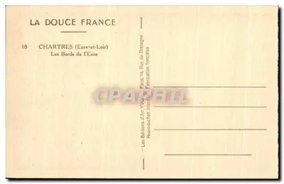 Chartres (Eure-et-Loir) — Krawędzie rzeki Eure — Wydawnictwo Art Yvon — Rewers