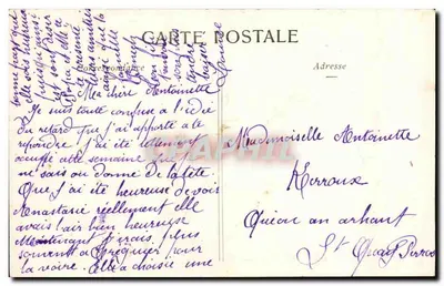 Cena de chuva — Bergère — Editor MANDRET & Cie, Nancy — Verso