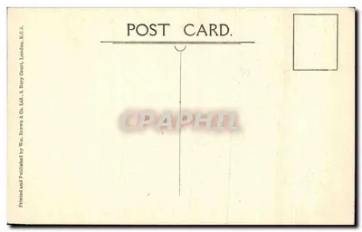 Kaplica Królewska w Holyrood — rysunek J. W. King — wydawca Wm. Brown & Co. Ltd., Londyn — Rewers