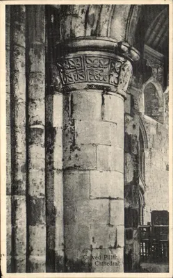 Pilar esculturado, catedral de Tonna