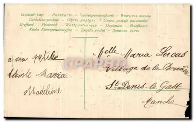 Bilhete postal antigo Fantasia Crianças Anjos Alegres Natal — Verso
