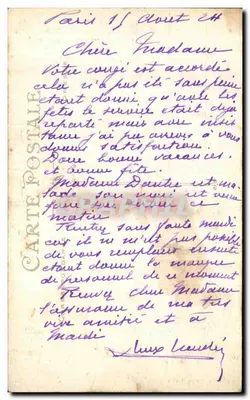 Les Bords de l'Océan — scène de bain seul — éditeur Artaud et Nozais, Nantes — Verso