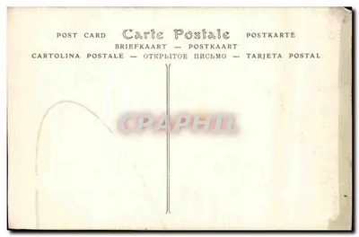Bilhete postal antigo Igreja — Verso
