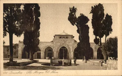 Jerusalém — A Mesquita El-Aksa — editada por Lahart & Landrock, n° 625