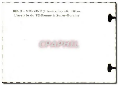 Llegada del Télébénne a Super-Morzine — Morzine (Alta Saboya) alt. 1000 m. — Reverso