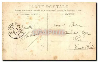 Dijon — Fontanna Mojżesza — Photo-Famil, depozyt 9, ulica Théodore — Rewers