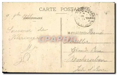 São Martinho compartilhando seu manto — R. Damon — Edição A. H. — Verso